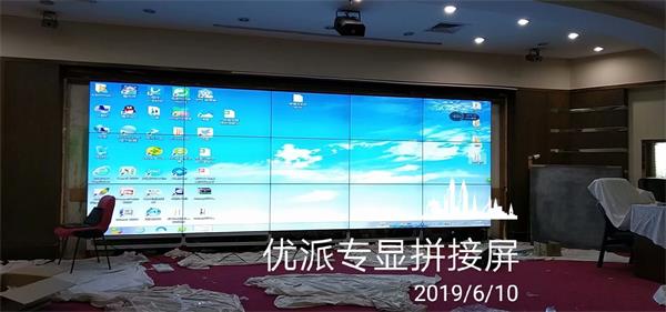 广州豪华酒店大堂第二套49寸液晶拼接屏项目,优派专显UP-PJ490E